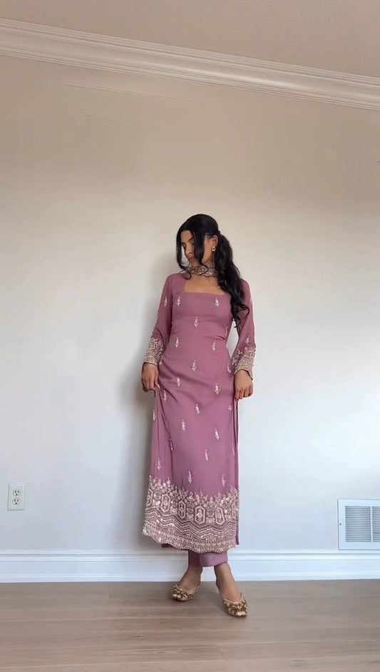 Noor Lace Sequins Classic Set